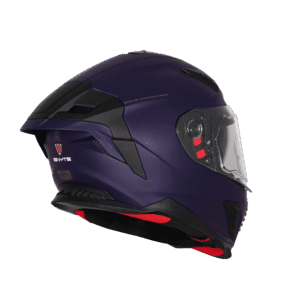 IGNYTE IGN-16 ISS DOT Solid Glossy Deep Blue full face helmet with sun visor