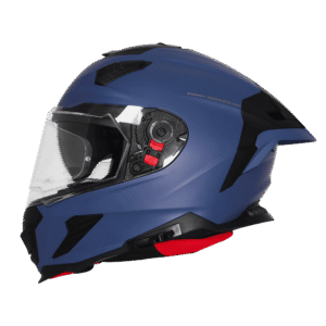 IGNYTE IGN-16 ISS DOT Solid Matt Blue Full Face Helmet with Sun Visor