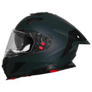 IGNYTE IGN-16 ISS DOT Solid Matt Green Helmet with Pinlock visor and D-ring retention system