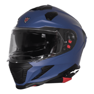 IGNYTE IGN-16 ISS DOT Solid Matt Blue Full Face Helmet with Sun Visor