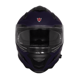 IGNYTE IGN-16 ISS DOT Solid Matt Deep Blue full face helmet with sun visor and Pinlock lens