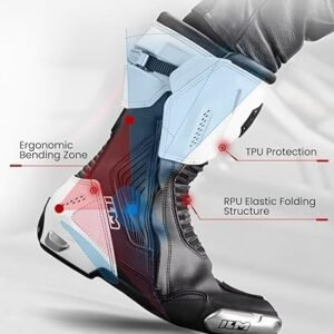 ILM BRC1 CE certified motorcycle racing boots with TPU protection and ventilation system