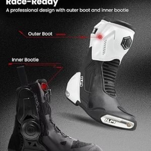 ILM BRC1 CE certified motorcycle racing boots with TPU protection and ventilation system