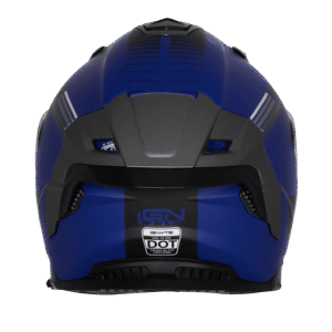 IGNYTE IGN-16 ISS DOT Quantumm Matt Navy Blue with White Grey Full Face Helmet