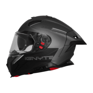 IGNYTE IGN-16 ISS DOT Quantumm Glossy Grey White Full Face Helmet with Pinlock Visor