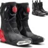 ILM BRC1 red motorcycle racing boots with CE protection and TPU armor