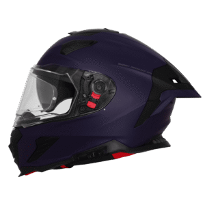 IGNYTE IGN-16 ISS DOT Solid Matt Deep Blue full face helmet with sun visor and Pinlock lens
