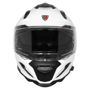 IGNYTE IGN-16 ISS DOT Solid Glossy White full face helmet with Pinlock visor and sun shield