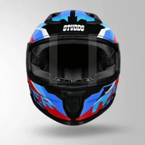 STUDDS Raider D2 Brook Decor Helmet Black Blue full face motorcycle helmet