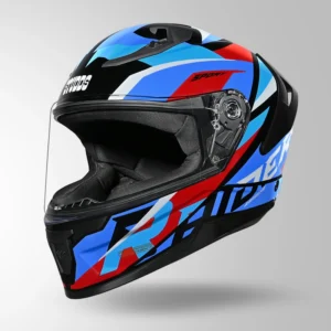 STUDDS Raider D2 Brook Decor Helmet Black Blue full face motorcycle helmet