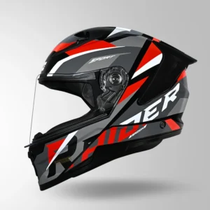 STUDDS Raider D2 Brook Decor Full Face Helmet Black and Red