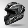 Studds Raider D2 Brook Decor Helmet Black Grey ISI Certified Full Face Helmet