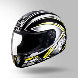 STUDDS Chrome D1 Decor Helmet Black & Grey full-face city riding helmet