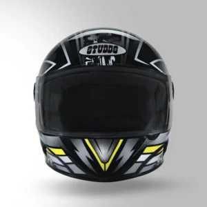 STUDDS Chrome D1 Decor Helmet Black & Grey full-face city riding helmet