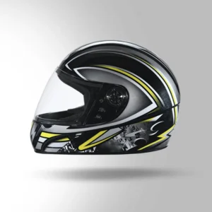 STUDDS Chrome D1 Decor Helmet Black & Grey full-face city riding helmet