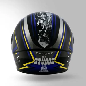 Studds Chrome D1 Decor Full Face Helmet Black and Blue