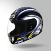 Studds Chrome D1 Decor Full Face Helmet Black and Blue