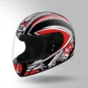 Studds Chrome D1 Decor Full Face Helmet Black Red for Motorcycle Riders