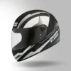 Studds Chrome D4 Decor Full Face Helmet Black and Grey for City Riding