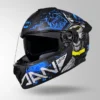 STUDDS Drifter Batman Edition Matt Black Blue Full Face Helmet