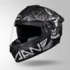 Studds Drifter Batman Edition Matt Black Grey Full Face Helmet with Batman graphics