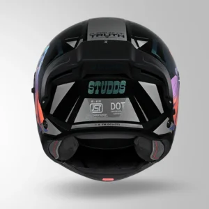 Studds Trooper Superman Edition Helmet Black Chameleon Blue flip up motorcycle helmet