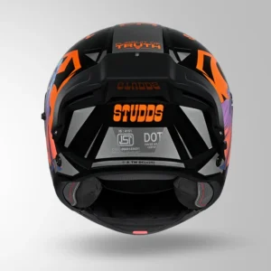 Studds Trooper Superman Edition Flip Up Helmet Black Orange