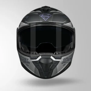 STUDDS Trooper Superman Edition Helmet Matt Black Chameleon Pink Modular Flip Up Helmet