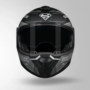 Studds Trooper Superman Edition Helmet Matt Black Grey modular motorcycle helmet