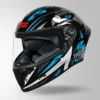 Studds Thunder Fenix Helmet Black and Blue full face riding helmet with ISI DOT certification