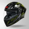 Studds Thunder Fenix Helmet Black Green full face riding helmet with visor