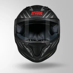 Studds Thunder Fenix Matt Black Grey Full Face Motorcycle Helmet