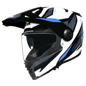 SMK Ares Claw Dual Sport Helmet GL125 adventure touring helmet with sun peak visor