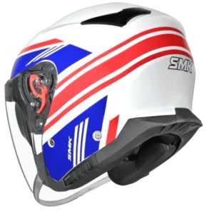 SMK GTJ Rambler Open Face Helmet GL153 with wide visor and retractable sun visor