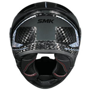 SMK Titan Carbon Nero GL-266 Crystal Chrome Carbon Fiber Full Face Motorcycle Helmet