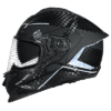 SMK Titan Carbon Nero GL-266 Crystal Chrome Carbon Fiber Full Face Motorcycle Helmet