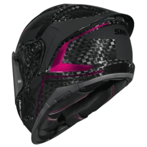 SMK Titan Carbon Nero GL269 Magenta Chrome Carbon Fiber Full Face Helmet