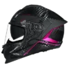 SMK Titan Carbon Nero GL269 Magenta Chrome Carbon Fiber Full Face Helmet