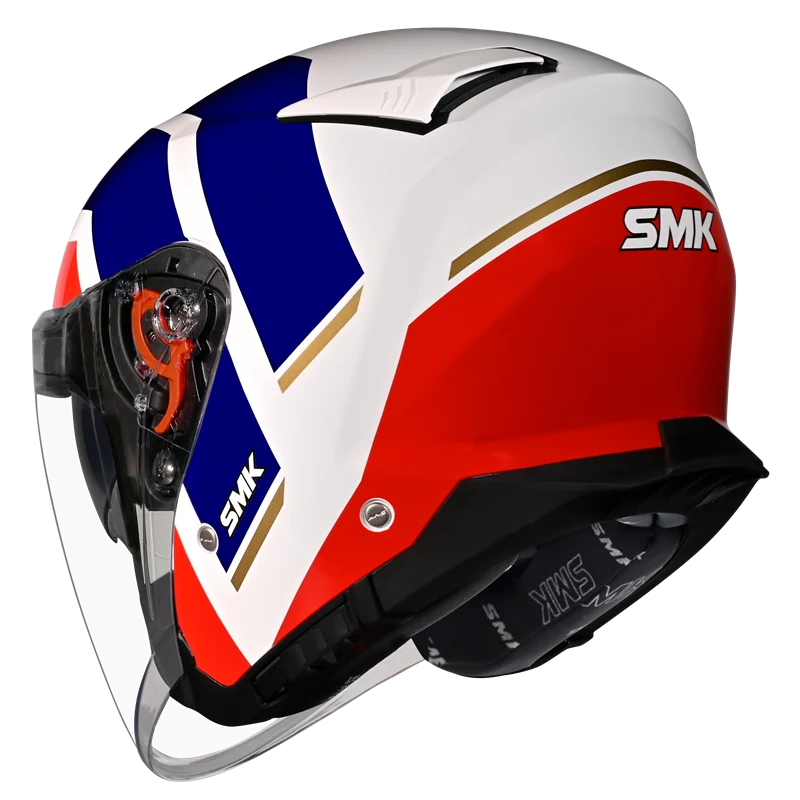 SMK GTJ Rover Open Face Helmet GL153 with wide visor and sun visor for touring and city riding
