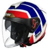 SMK GTJ Rover Open Face Helmet GL153 with wide visor and sun visor for touring and city riding