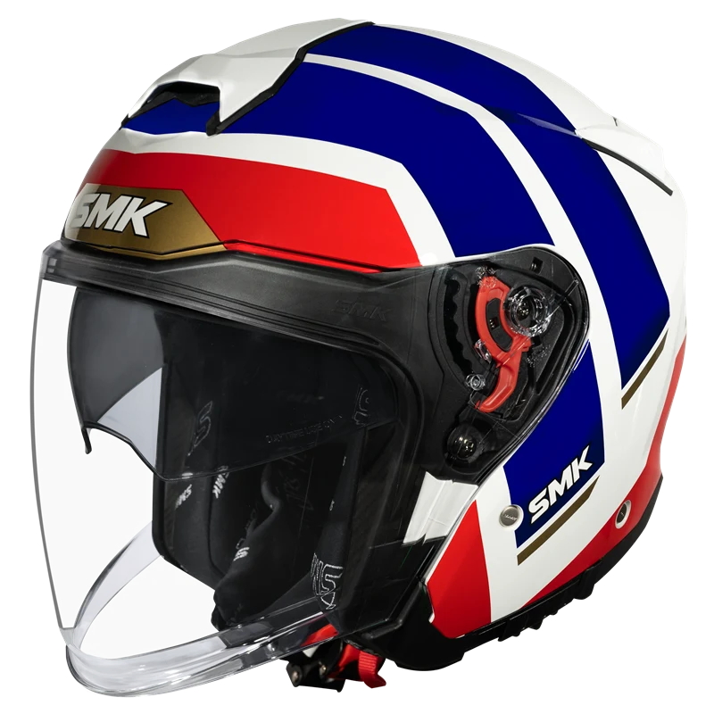 SMK GTJ Rover Open Face Helmet GL153 with wide visor and sun visor for touring and city riding