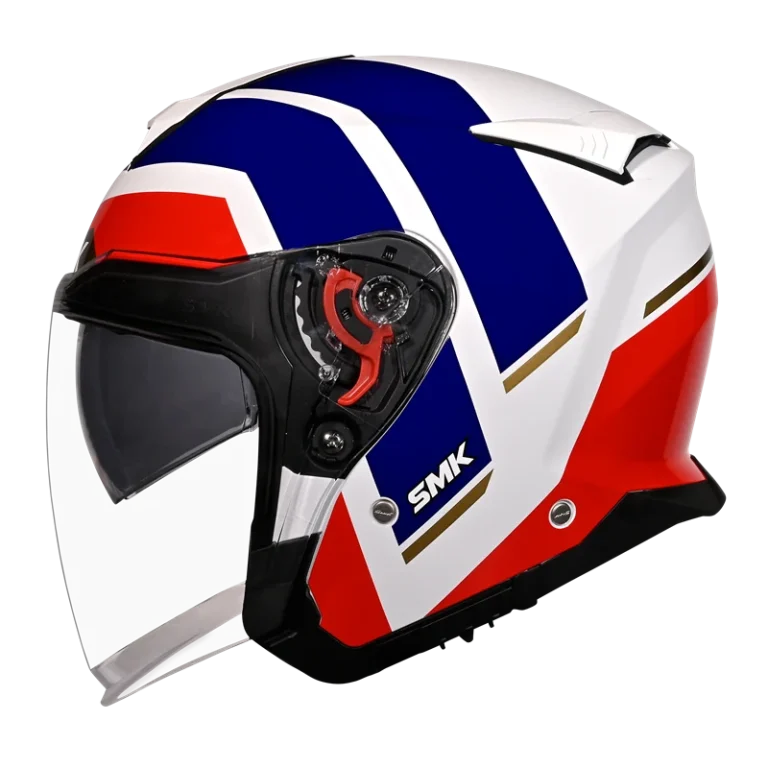 SMK GTJ Rover Open Face Helmet GL153 with wide visor and sun visor for touring and city riding