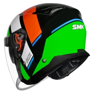 SMK GTJ Rover Open Face Helmet GL283 with Sun Visor for Touring and Urban Riders