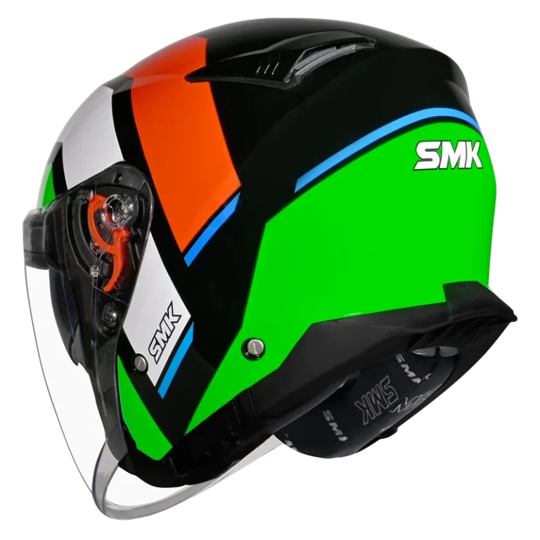 SMK GTJ Rover Open Face Helmet GL283 with Sun Visor for Touring and Urban Riders