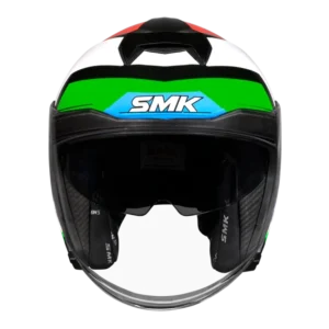 SMK GTJ Rover Open Face Helmet GL283 with Sun Visor for Touring and Urban Riders