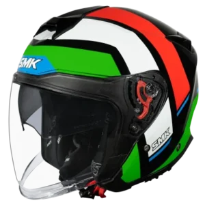 SMK GTJ Rover Open Face Helmet GL283 with Sun Visor for Touring and Urban Riders
