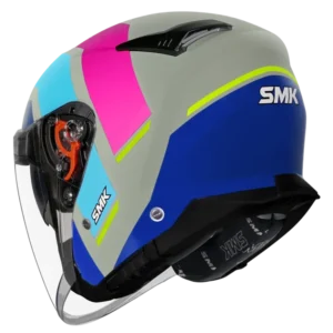 SMK GTJ Rover Open Face Helmet GL659 with wide visor and retractable sun visor