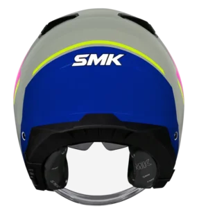 SMK GTJ Rover Open Face Helmet GL659 with wide visor and retractable sun visor