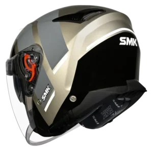 SMK GTJ Rover Open Face Helmet GL 662 with wide visor and retractable sun visor