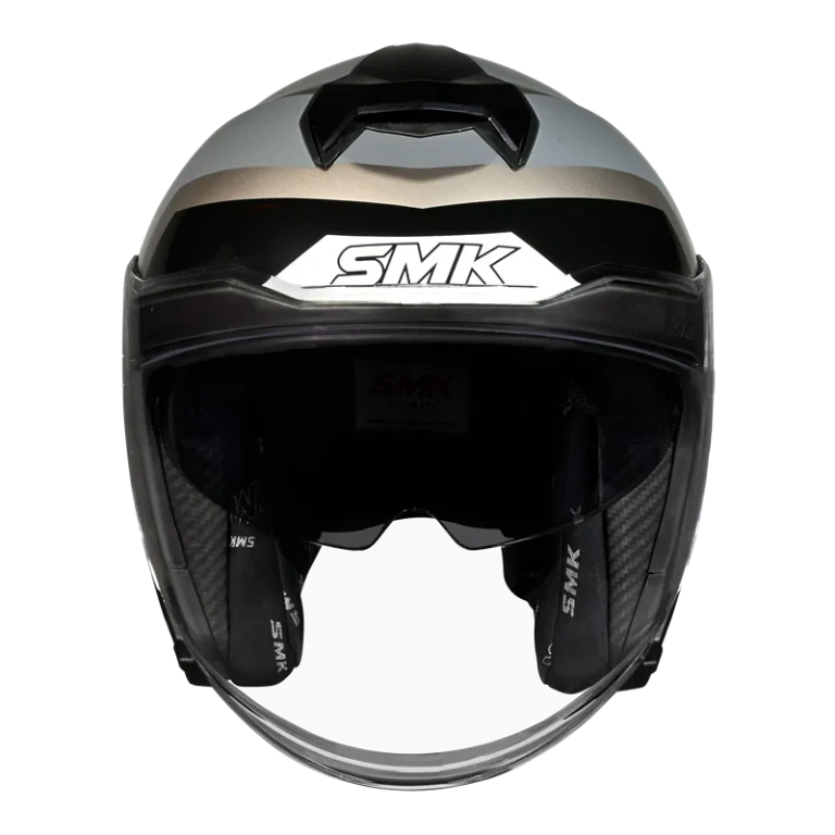 SMK GTJ Rover Open Face Helmet GL 662 with wide visor and retractable sun visor